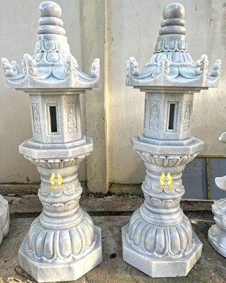 Đèn đá xám cao 1,5m